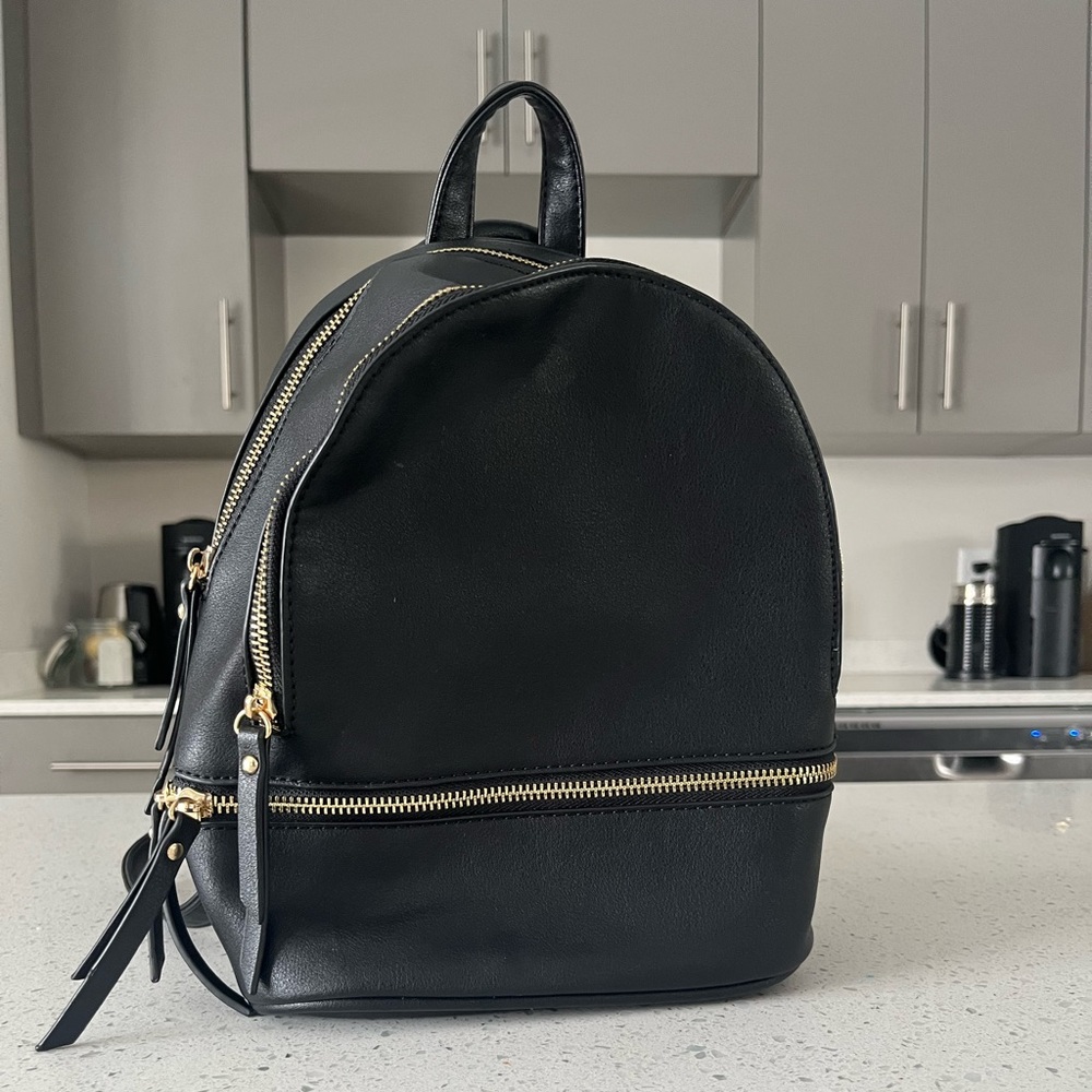 mini leather backpack